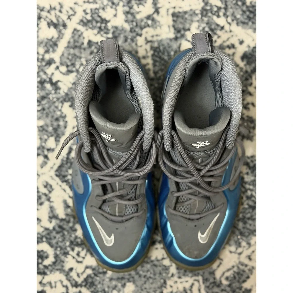Nike Zoom Rookie Men's Dynamic Blue Gray Mid Top Sneaker 472688-402 Size 9.5